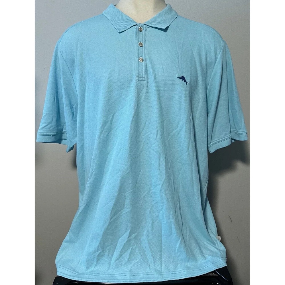 NEW Tommy Bahama Island Zone Men's 3XL Hummingbird Blue Emfielder 2.0 Polo XXXL